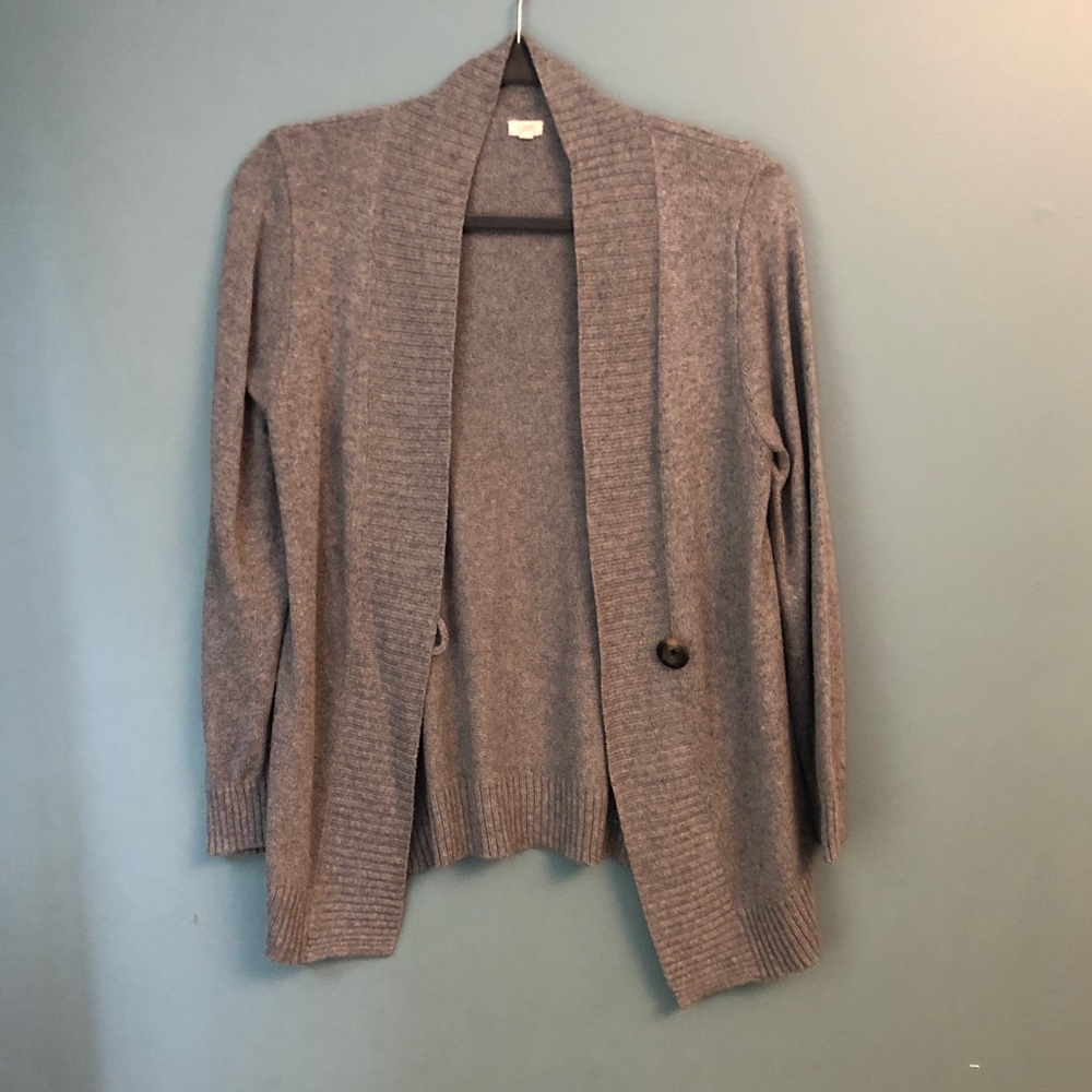 Wool/Cashmere Blend J.Crew Sweater Gray Size M